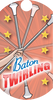 Baton Twirling Dog Tag Insert [DT-1467]