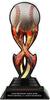 Baseball Tribal Flames Acrylic Trophy- 10 inch [TACR10-TF-BS-Q]