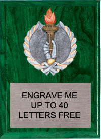 7"x9" Victory (torch) Millennium Plaque [PMC79-VY]