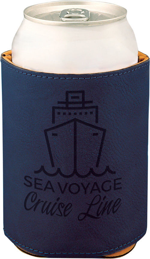 Blue Leatherette Beverage Holder [BHJ-375]