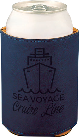 Blue Leatherette Beverage Holder [BHJ-375]