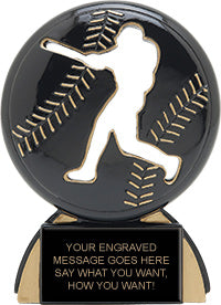 Baseball Shadow Resin Trophy [RP247SD-BS]