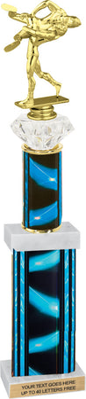 Diamond Riser Rectangle/Oval Column Trophy [TDRQRD19]