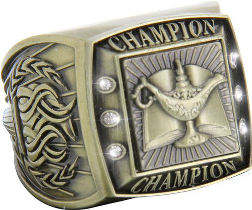 Championship Ring with Activity Insert- Scholar Gold [RGSJ-G-CHMP-KN]