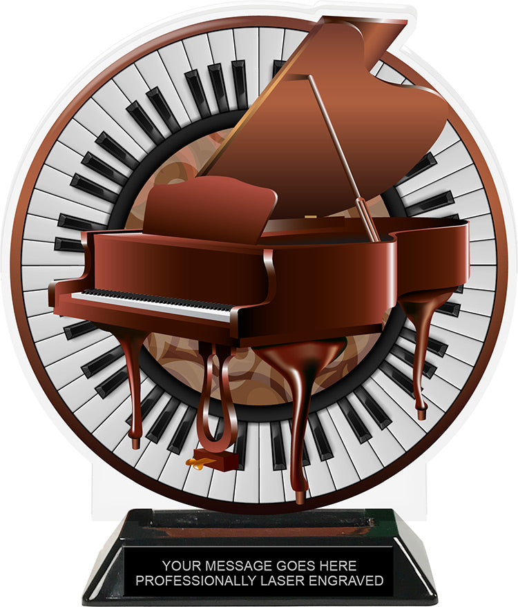 Piano Colorix-T Acrylic Trophy- 8.25 inch [TACR8-PNO-Q]