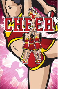 Cheerleading Plaque Insert [BBP-2124]