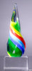 Rainbow Colored Twist Art Glass Award - 9