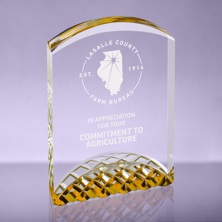 Gold Horizon Acrylic Award - 5 x 7 [AJH-GLD-7]