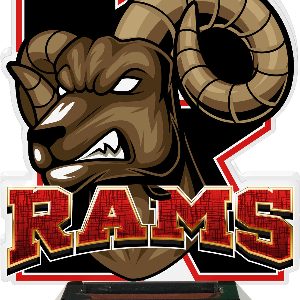 Rams Mascot Colorix-T Acrylic Trophies