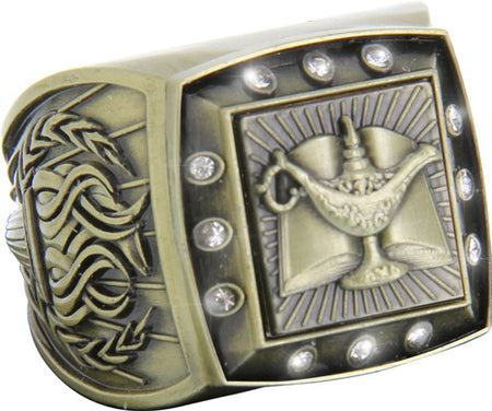 Championship Ring with Activity Insert- Scholar Gold [RGSJ-G-12ST-KN]