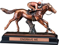 Jockey Gallery Resin Trophy [GRS037J-HS]