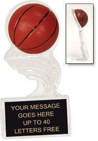 Basketball Clear Splash Ice Award [CSSI5-BK]