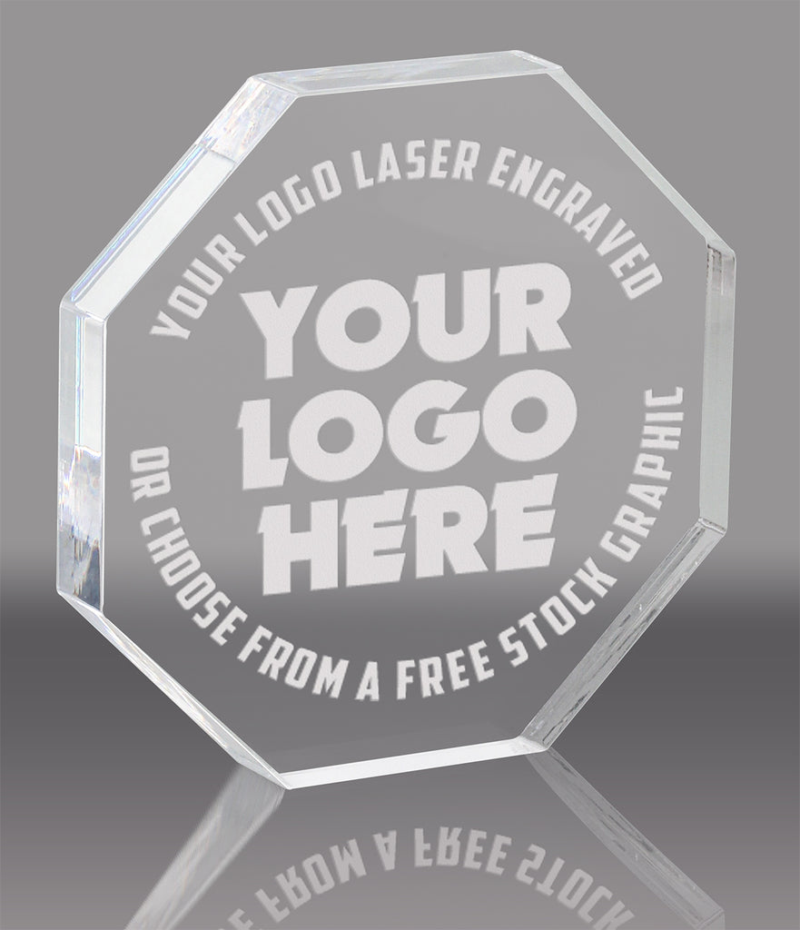 Octagon Acrylic Award- 5 inch [AOCT-5-Q]