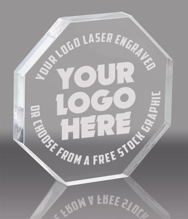 Octagon Acrylic Award- 5 inch [AOCT-5-Q]