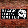 Black Lives Matter - Fist - Vinyl Banner [VB-POL-BLM]