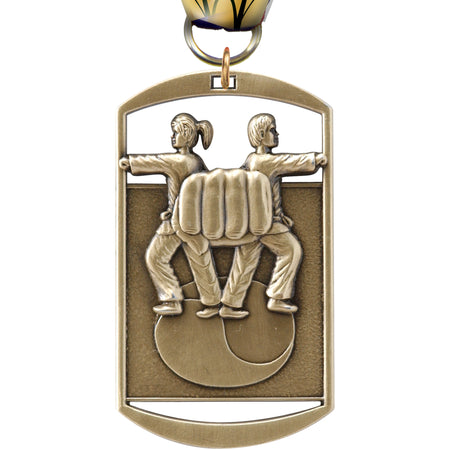 2.75" Martial Arts Dog Tag Medal [M275DT-MA]