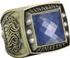 Finalist Championship Ring with Blue Center Stone- Gold [RGSJ-G-FIN-BLU]