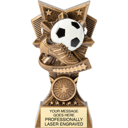 Soccer 3D Resin Sculpture Trophies - 6" [RM113D-SC]