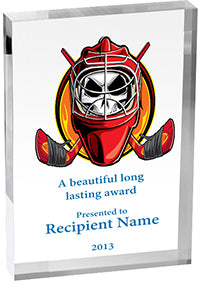 Hockey Vibrix Acrylic Awards [3/4 inch thick]