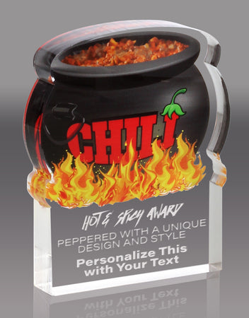 Chili Cook-Off Acrylic Award- 4x5 inch [ACHLI-45-Q]
