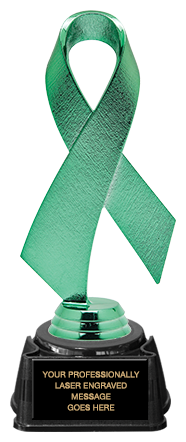 Green Awareness Ribbon Trophy [TAWRB-GRN]
