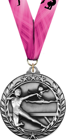 Gymnastics Female Dimensional Medal- Silver [MSW2-GF-S]