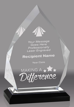 Acrylic Diamond with Reflective Silver Bottom- 7.75 inch [ADIA7-CLR]