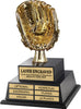Gold Baseball Glove Twin Tier Perpetual Trophy [TMPP2L-PD-BSG]