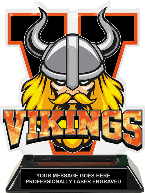 Vikings Mascot Colorix-T Acrylic Trophy [TACR6-MSCT-VKG-Q]