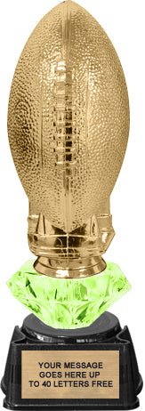 Diamond Riser Football on Tee Trophy - 8.5" [TDRRGLFBT]