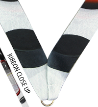 7/8 x 30 in. Hockey Sateen Ribbon [NKRB-4035]