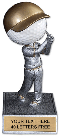 Golf Bobblehead 'Toon Resin Trophy [SBH-GL]