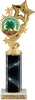Four-Star Color Insert Trophy w/ Column [Ti12-C49]
