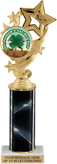 Four-Star Color Insert Trophy w/ Column [Ti12-C49]