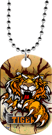 Tiger Mascot Monster Dog Tag [DTXL-MSCT-TGR]