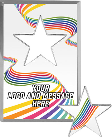 Removable Star Acrylic Awards - Color