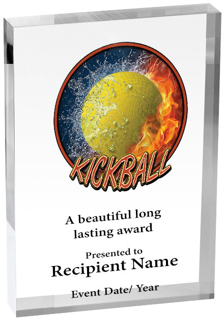Kickball Vibrix Acrylic Awards [3/4 inch thick]