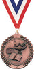 2.75 in Knowledge Wreath Framed Medal- Bronze [M311-KN-B]