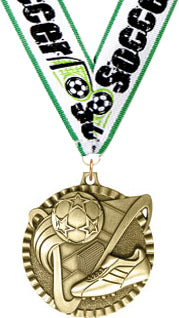 2" Soccer Gold Victory Medal [MVY2-SC]