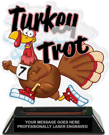 Turkey Trot Cloud Cooked Colorix-T Acrylic Cut Out - 6.25 Inches [TACR6-TRKTRT1-Q]