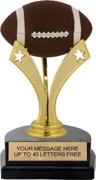 Football Triple Star Pedestal Trophy [TSTR6-FB]