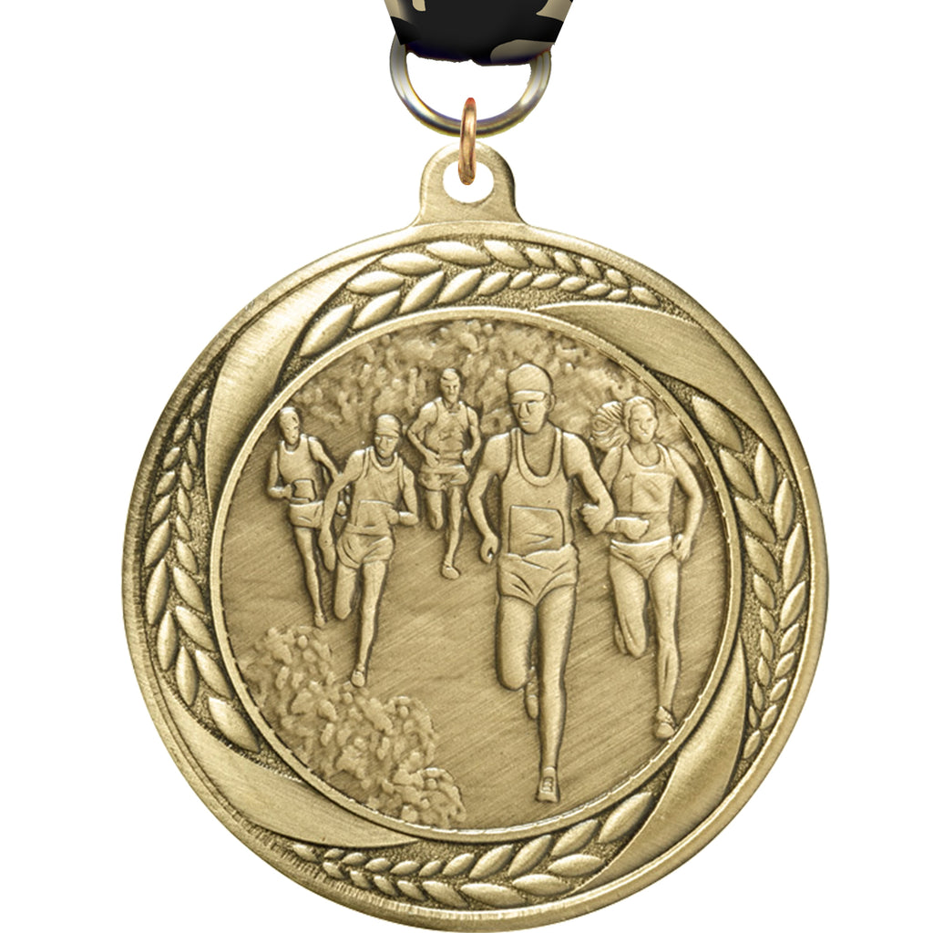 2.25" Cross Country Laurel Wreath Medal [MM2S-27]