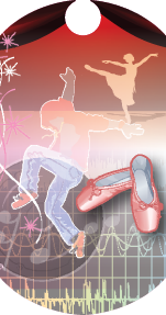 Dance Dog Tag Insert [DT-1646]