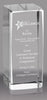 Optical Crystal Block Award - 4.5 inch [CCLBK-4]
