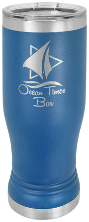 14 oz. Polar Camel Pilsner Tumbler w/Lid - Blue [PCJ9-44]