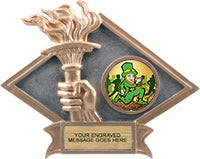 Victory Dimensional Diamond Resin Insert Trophy [RDJ6-VY]