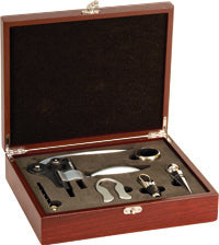 Rosewood Finish 5 Piece Wine Gift Set [GJ-WN2]