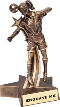 Soccer Superstar Resin Trophies [Female]