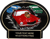 Muscle Car Car Burst Thru Oval [BT7-MSCLCR]