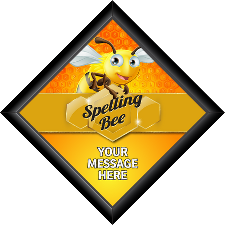 Diamond Plaque- Spelling Bee [PFCDIA-8-SPB]